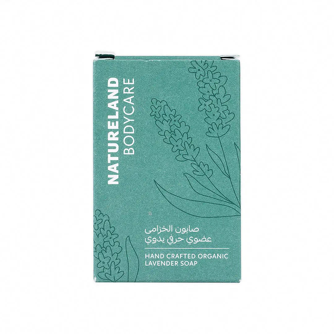 Natureland Bodycare Hand Crafted Organic Lavender Soap 100g