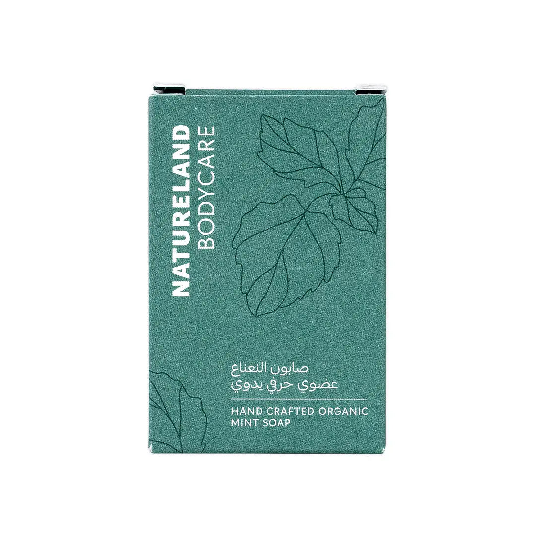 Natureland Bodycare Hand Crafted Organic Mint Soap 100g