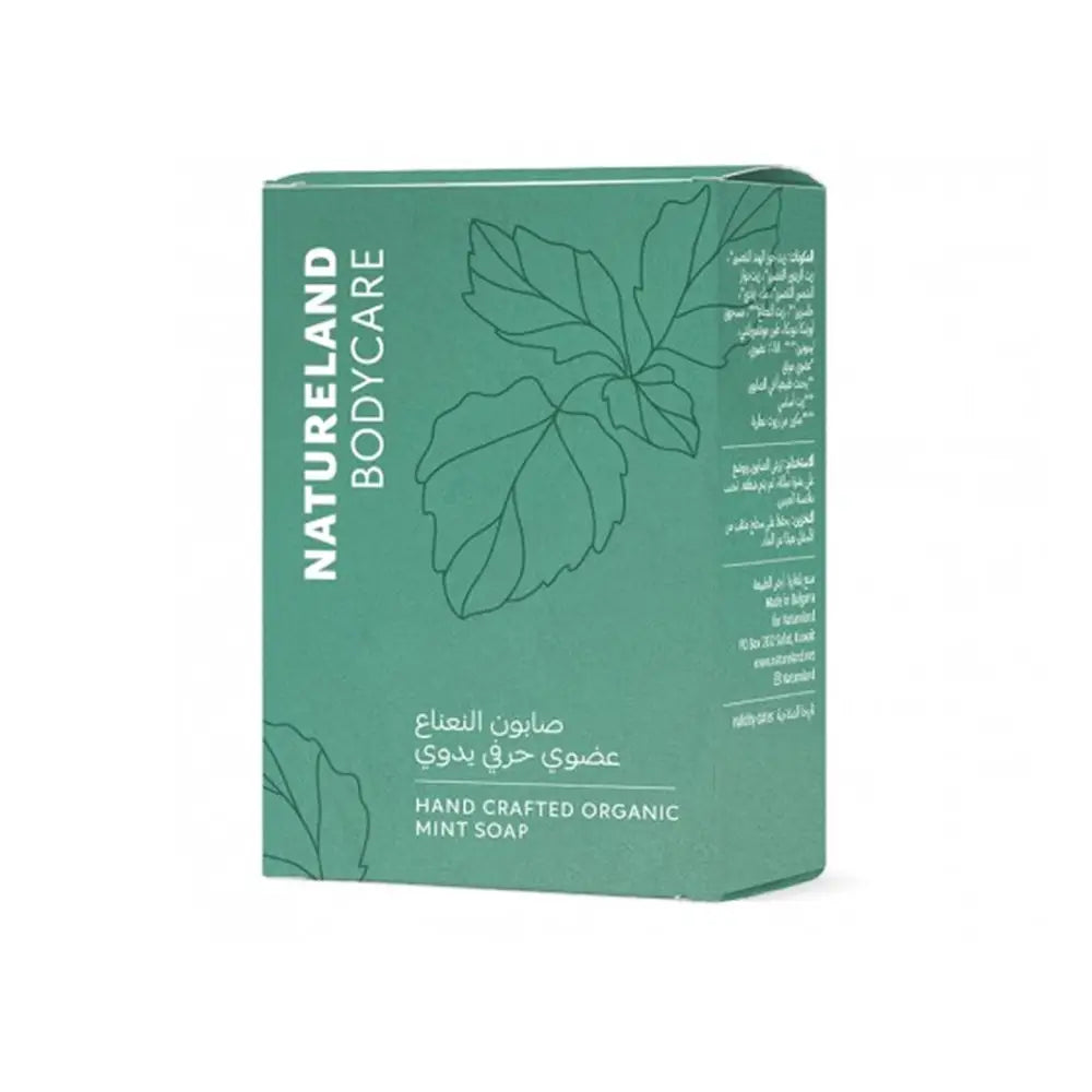 Natureland Bodycare Hand Crafted Organic Mint Soap 100g