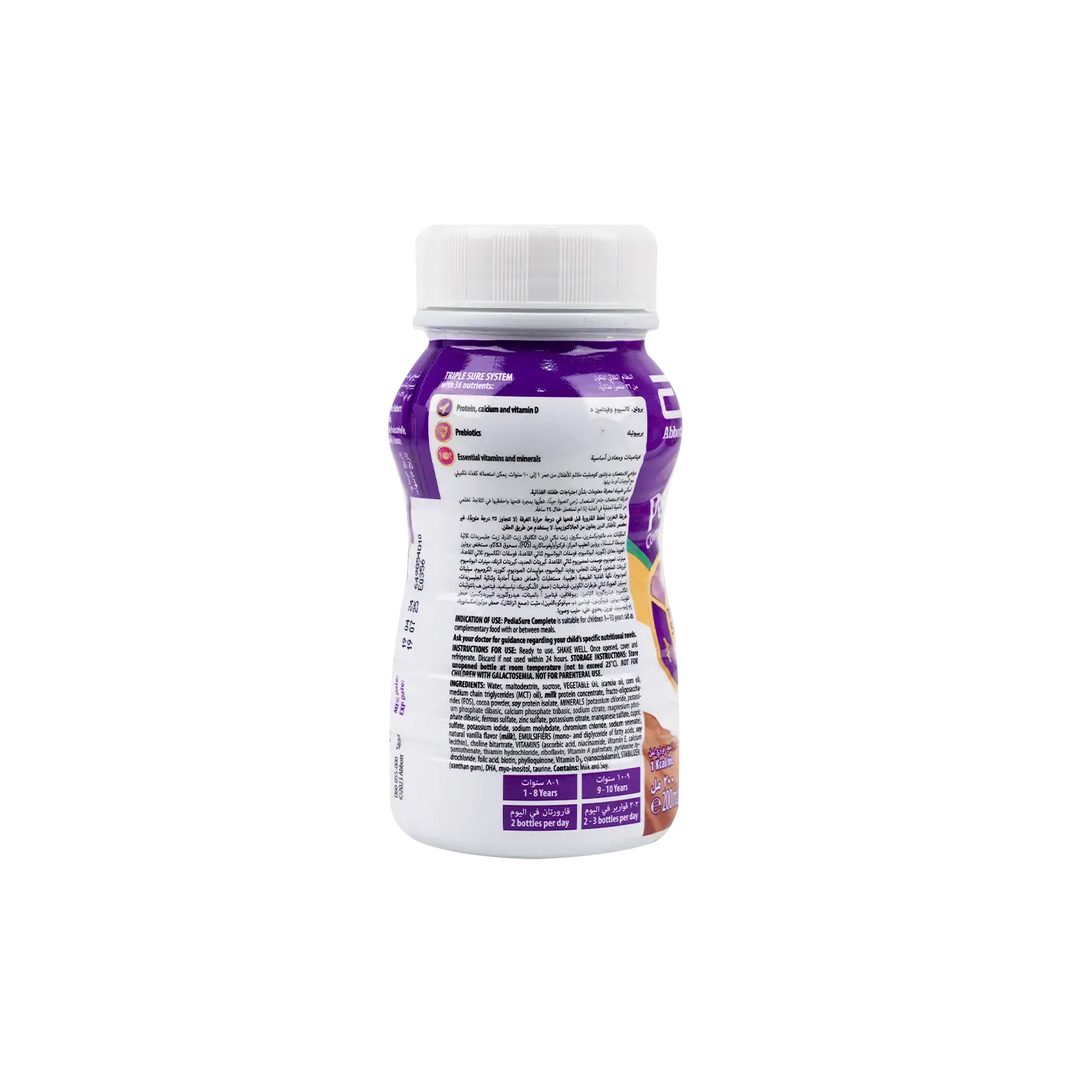 51371-Pediasure Liquid (1-10Y) 200ml-Chocolate +2