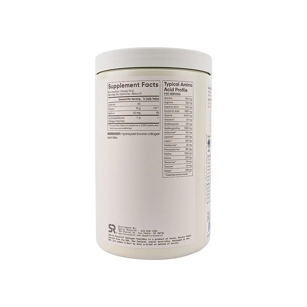 Sports Research Collagen Peptides 454g