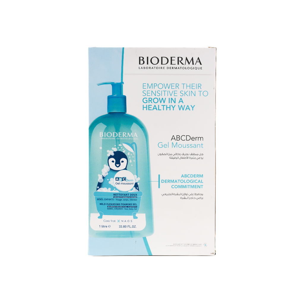 Bioderma Abc Derm Gel Moussant 1 Litre + 200ml Offer