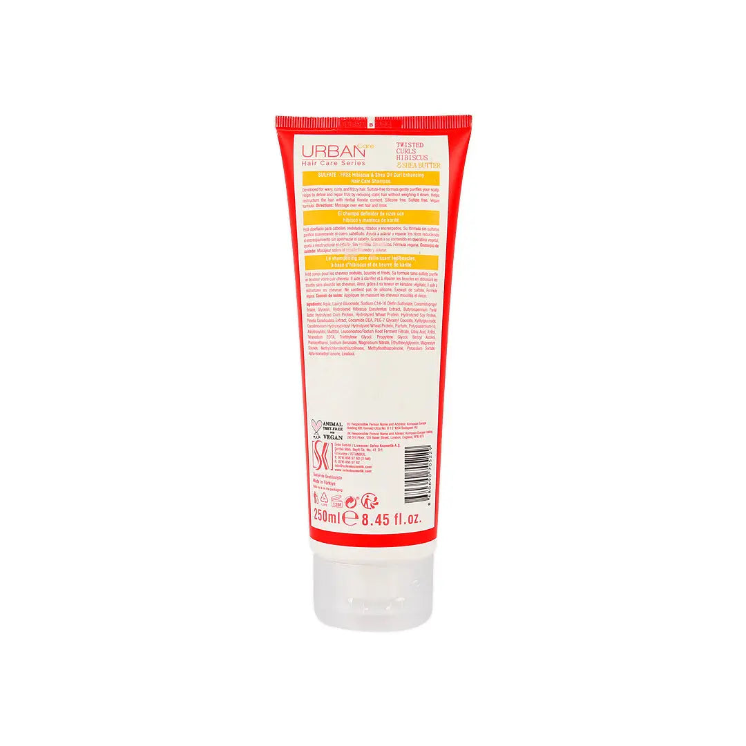 51391-Urban Twisted Curls Hibiscus & Shea Hair Shampoo  250ml +1