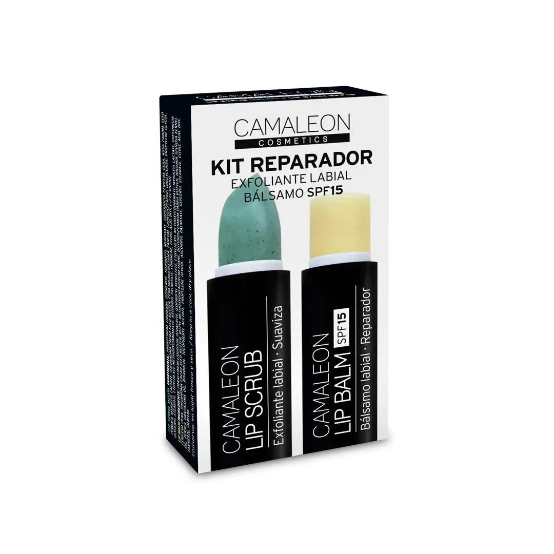 Camaleon Kit Reparador Lip Scrub+Lip Blam Spf15 - Melon
