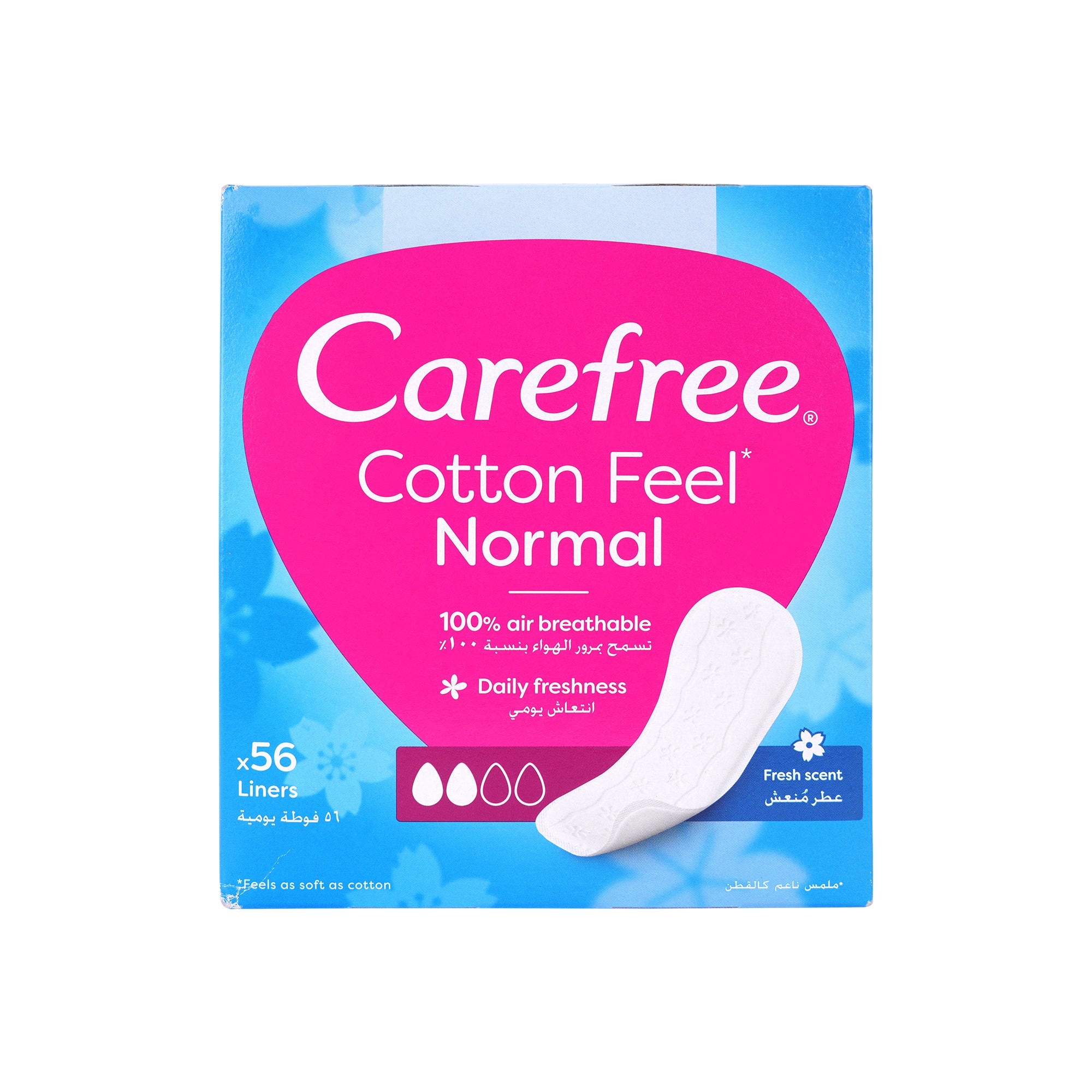 51411-Carefree Cotton Feel 56Pcs-Fresh Scent +0
