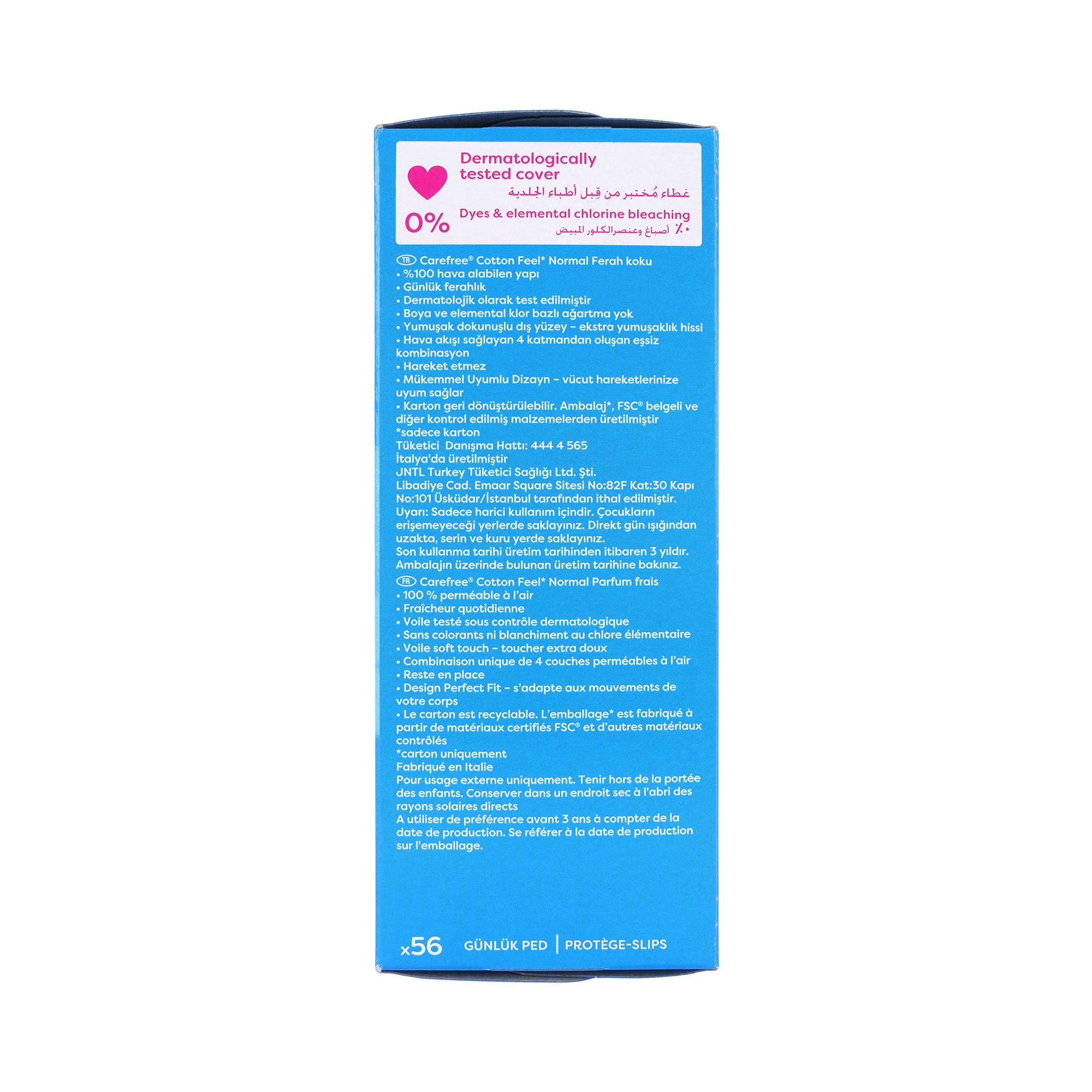 51411-Carefree Cotton Feel 56Pcs-Fresh Scent +3