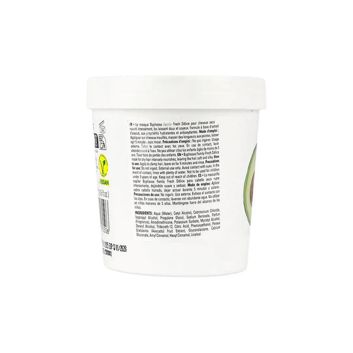 51414-Byphasse Family Fresh Delice Hair Mask 250ml - Avocat +2