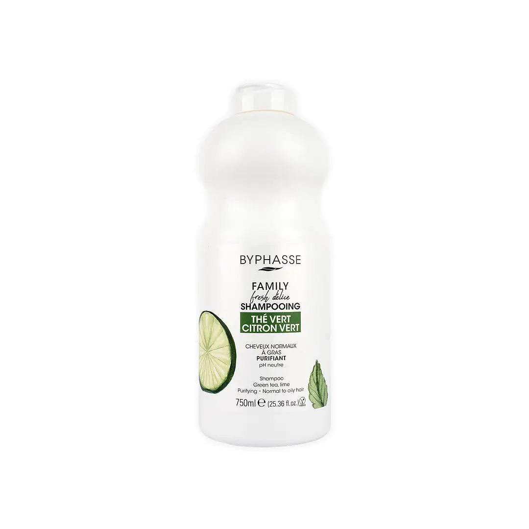 51417-Byphasse Family Fresh Delice Shampoo 750ml-GreenTea Lime