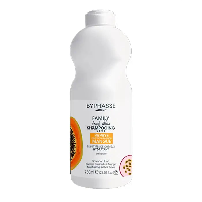 51418-Byphasse Family Fresh Delice Shampoo 2in1 750ml-Papaya +3