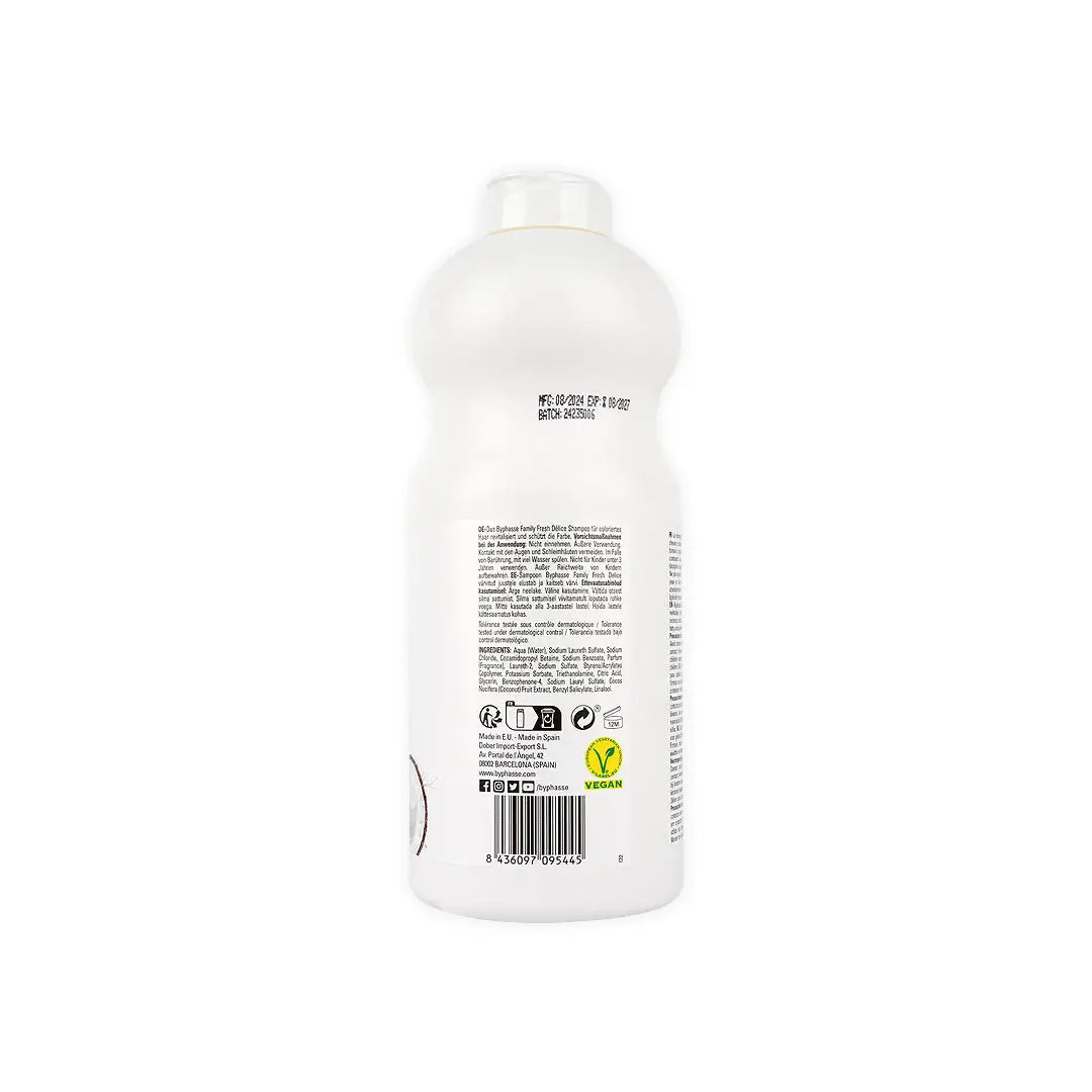 51420-Byphasse Family Fresh Delice Shampoo 750ml - Coco +2