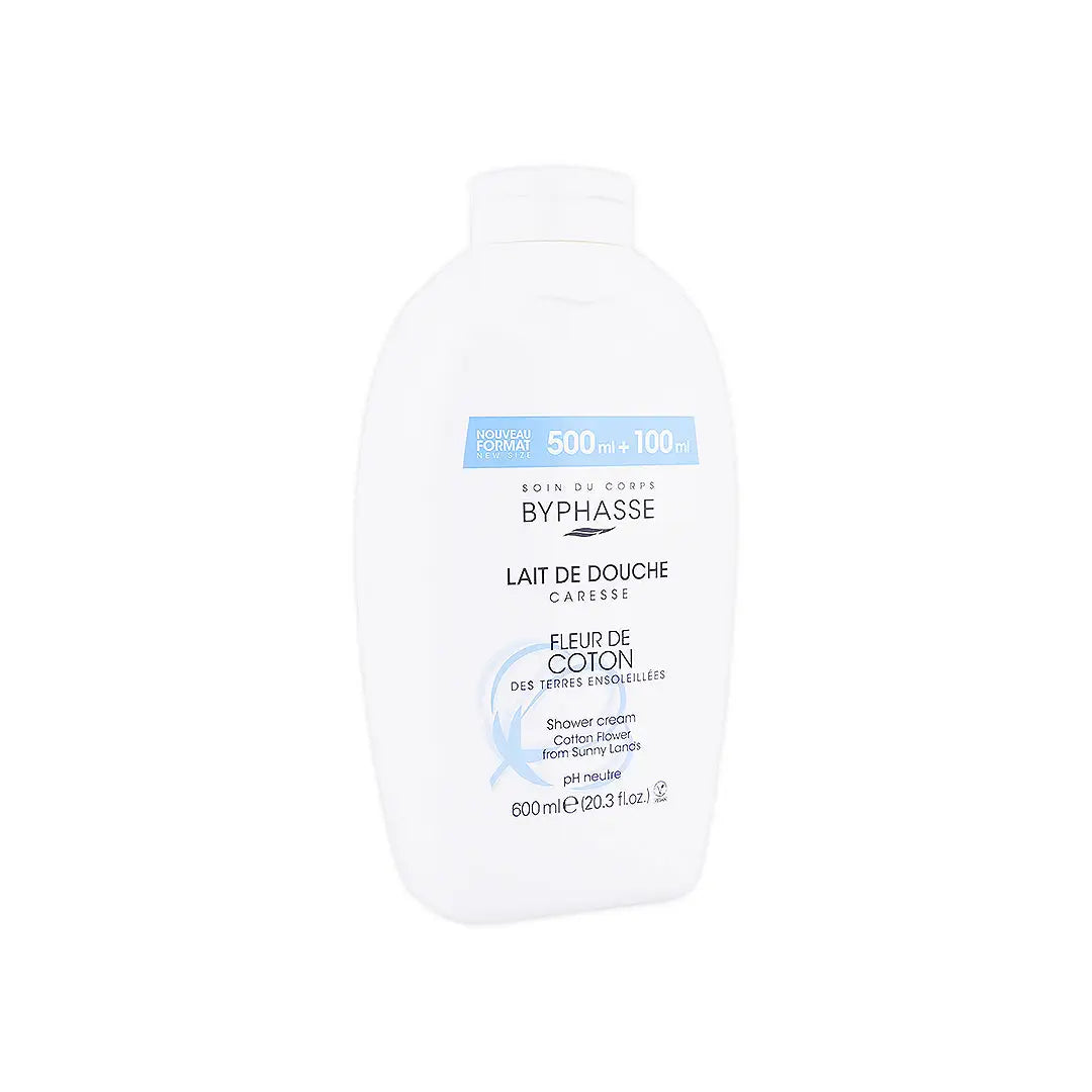 51423-Byphasse Shower Cream 600ml - Cotton Flower +2