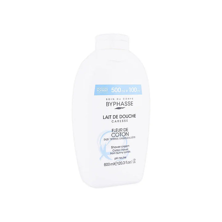 51423-Byphasse Shower Cream 600ml - Cotton Flower +2