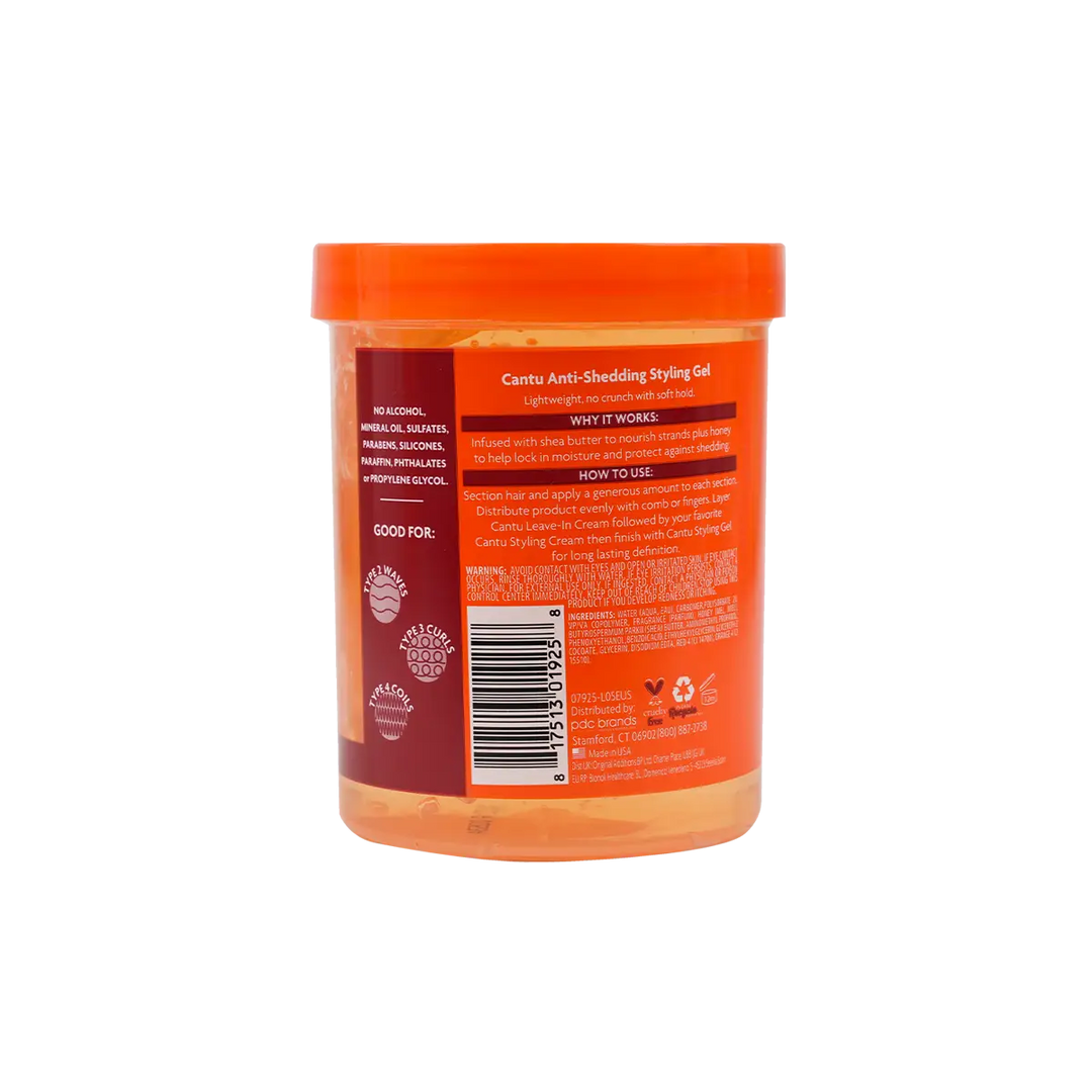 51444-Cantu Flexible Hold Anti-Shedding Styling Gel 524G +1
