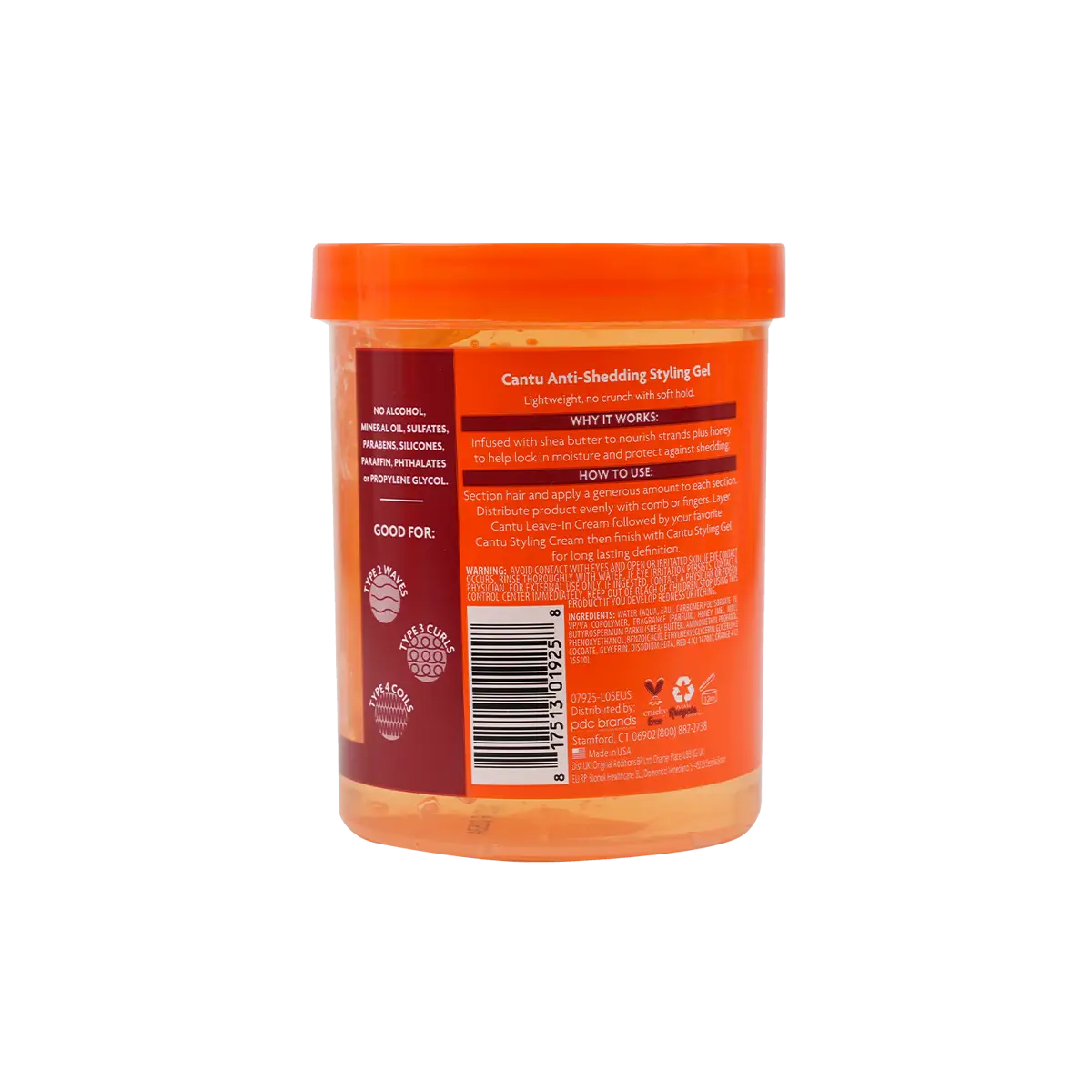 51444-Cantu Flexible Hold Anti-Shedding Styling Gel 524G +1