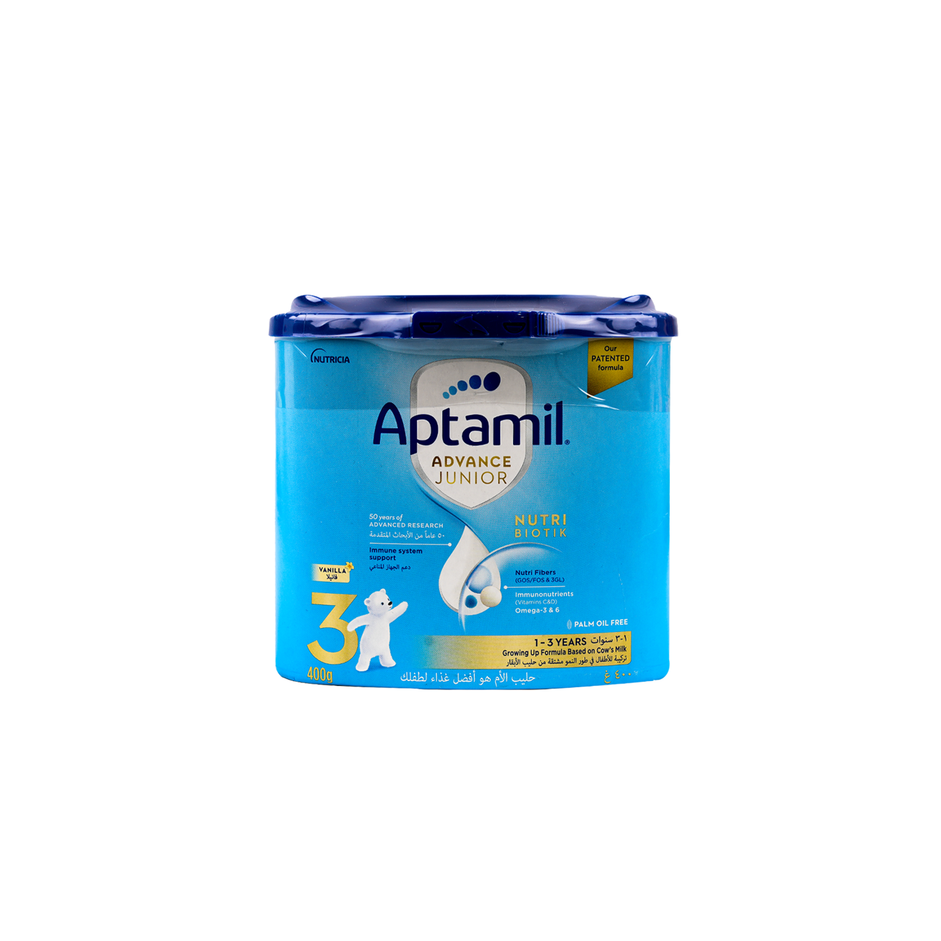 Aptamil Advance Junior Nutri Biotik No.3 Milk 400gm-Vanilla