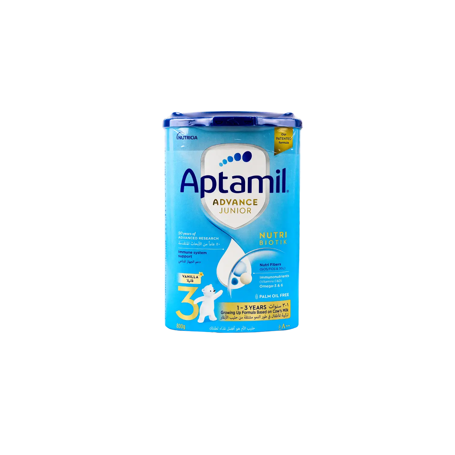 Aptamil Advance Junior Nutri Biotik No.3 Milk 800gm-Vanilla