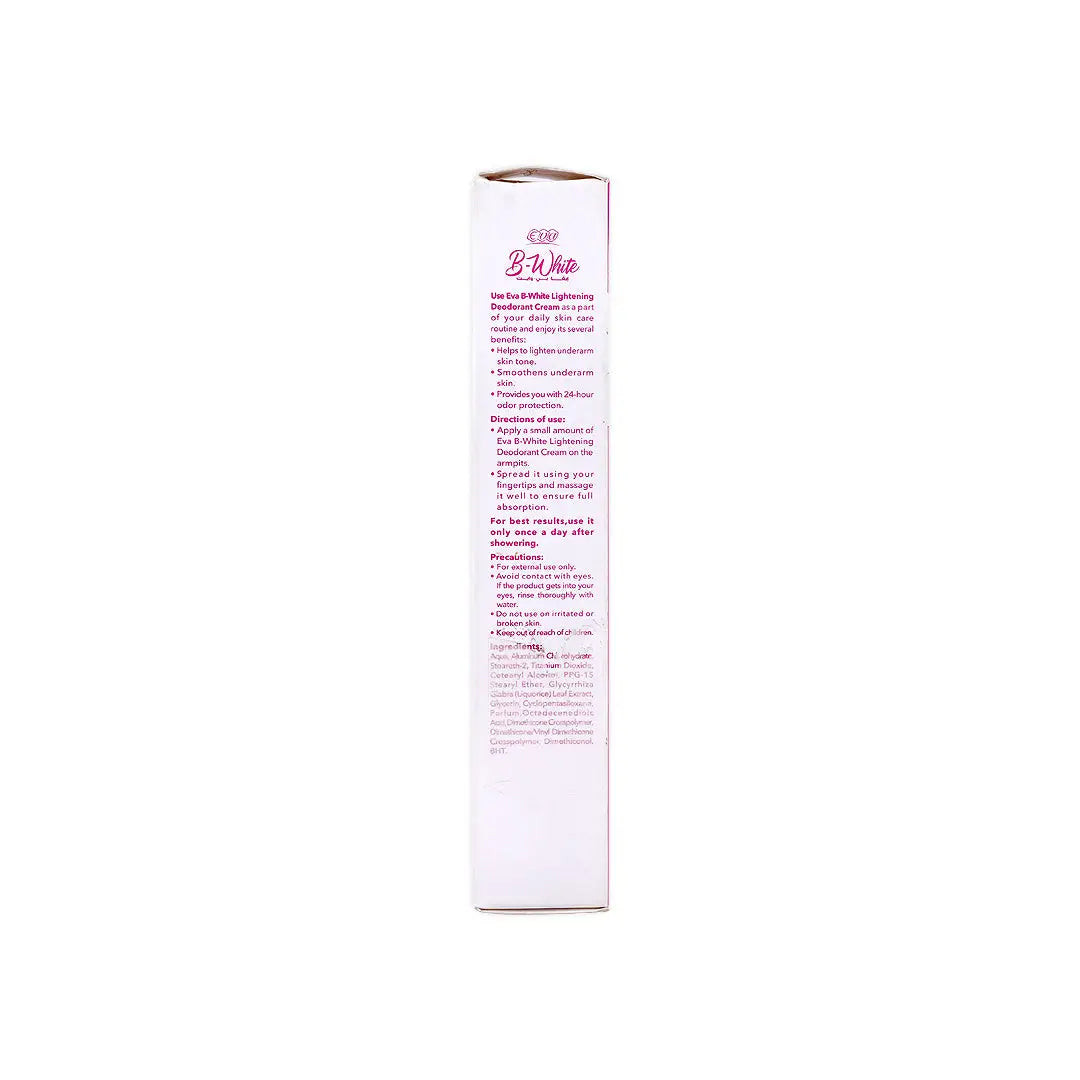Eva B-White Lightening Deodorant Cream 24h 45g - Normal Skin