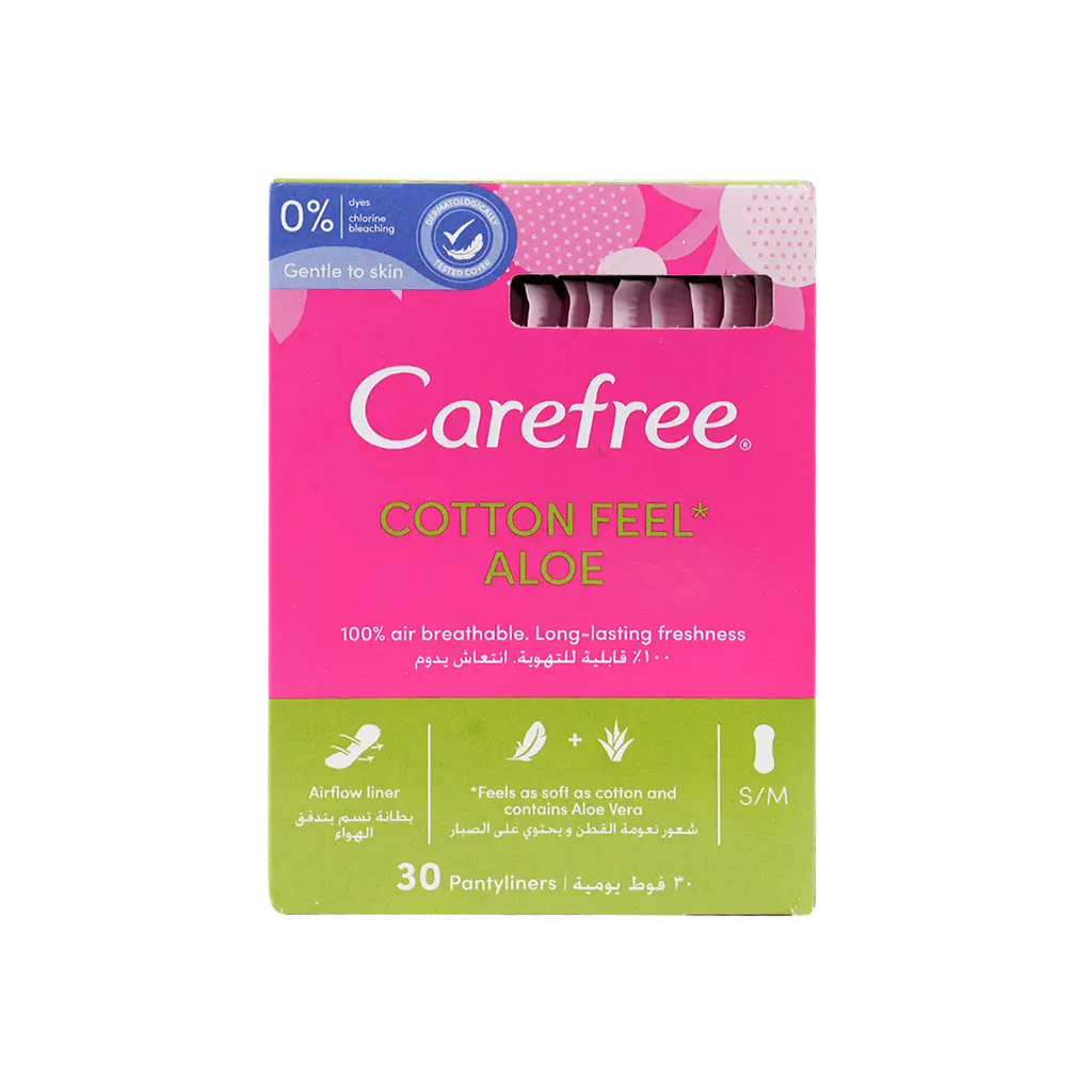 Carefree Cotton Feel 30Pcs-Aloe