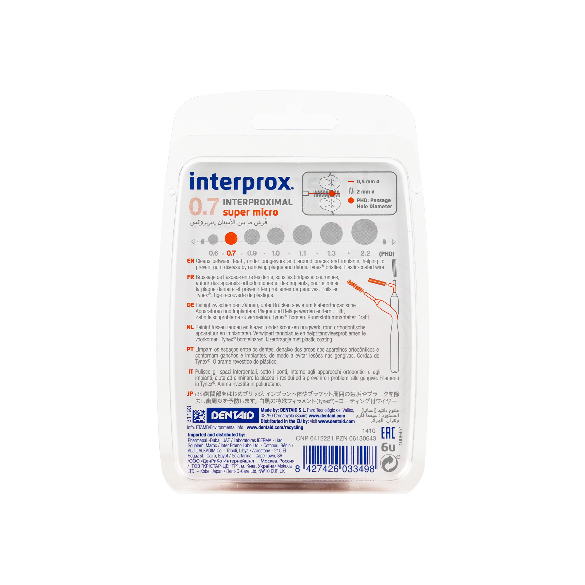 Dentaid Interprox Orange - Super Micro 0.7m