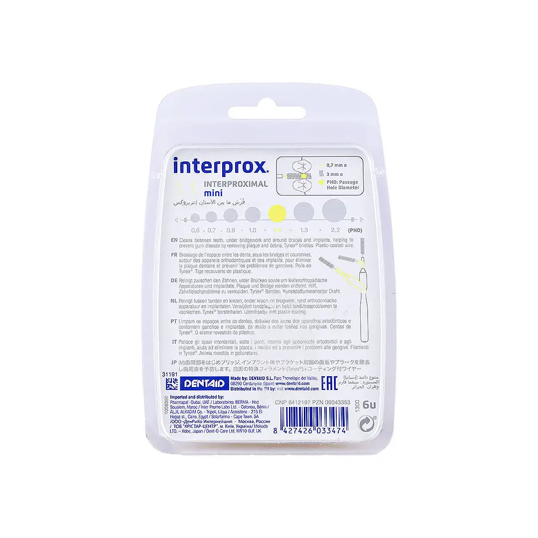 51488-Dentaid Interprox Brush Yellow 1.1m Mini +1