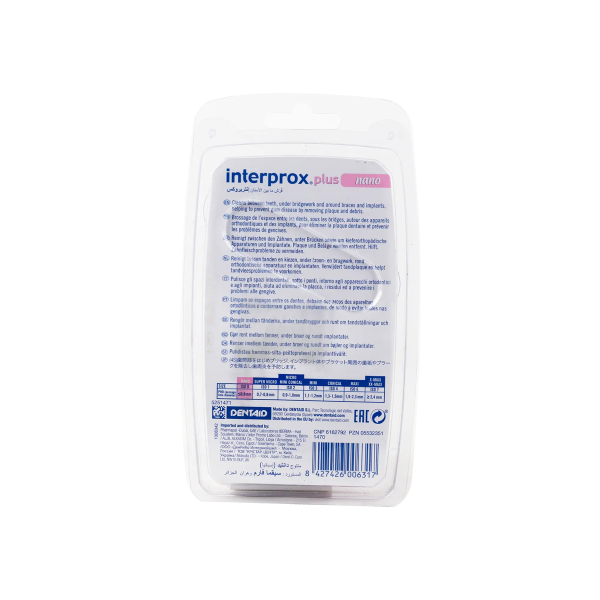 51490-Dentaid Interprox Plus Pink 0.6m Nano +1
