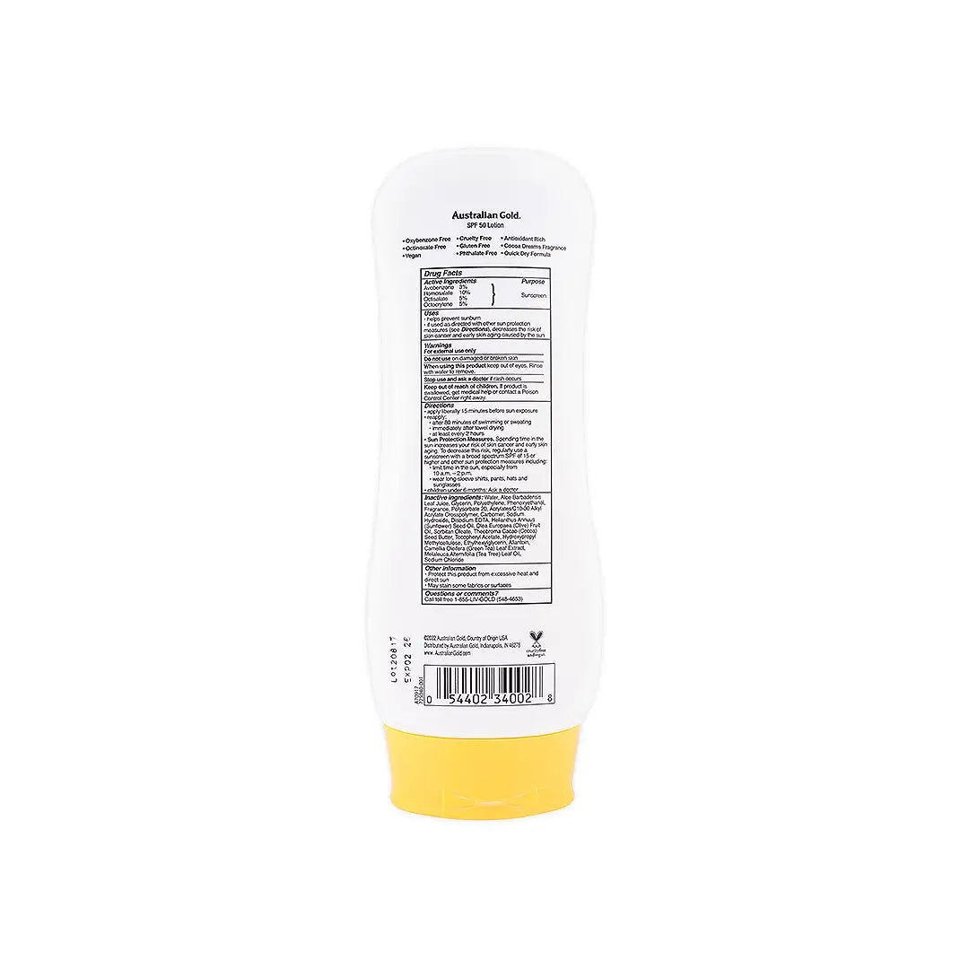 australian gold ultimate hydration spf50 sunscreen 237ml