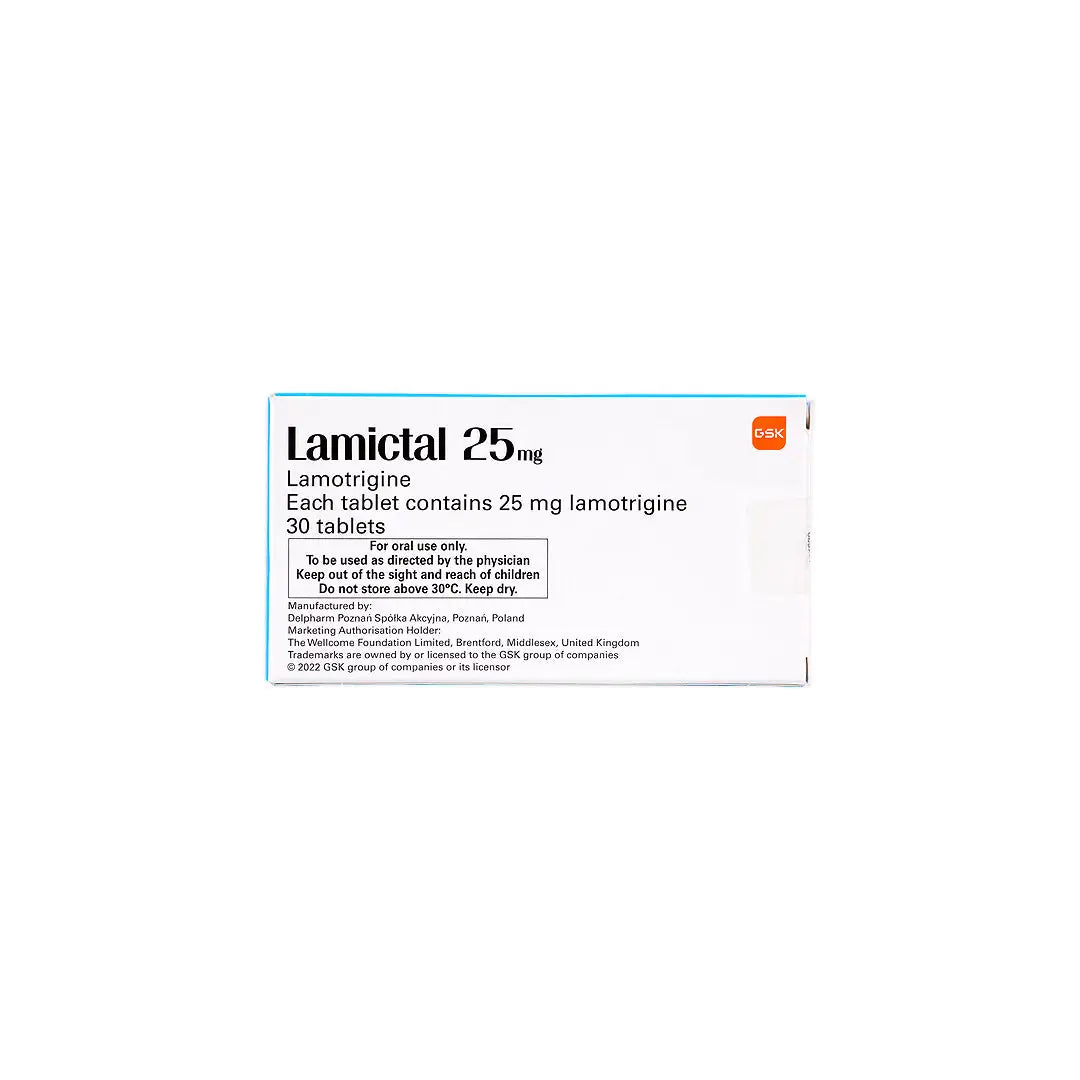 Lamictal 25mg 30 Tablets +3
