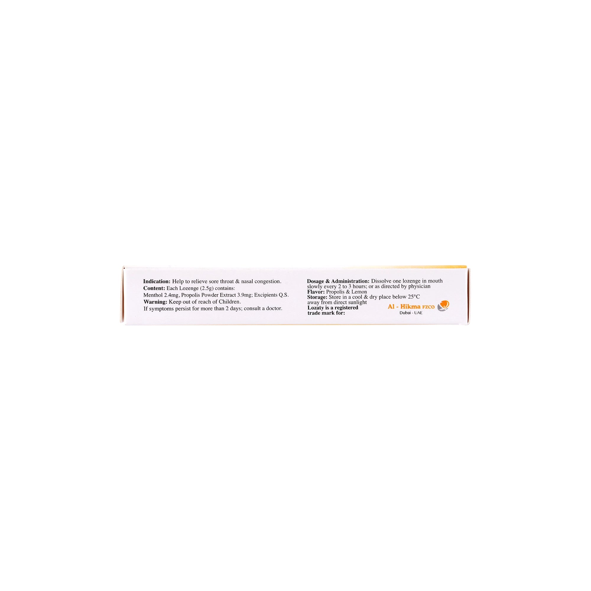 51508-Lozaty Sugar Free 16 Lozenges - Propolis Flavor +2