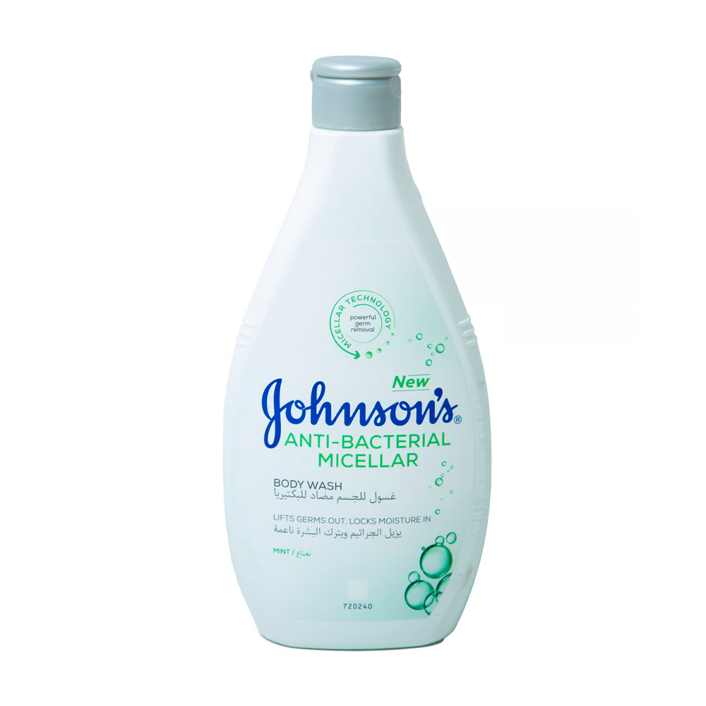 Johnson Anti-Bacterial Micellar Body Wash 400ml - Mint