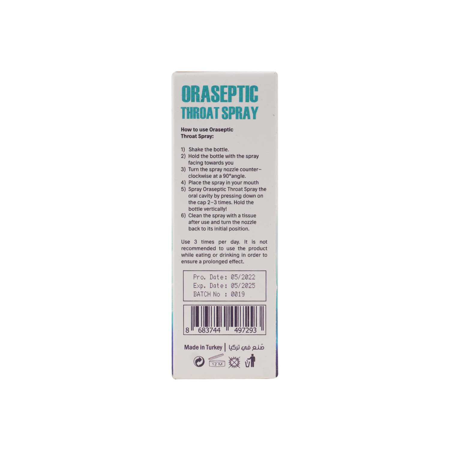 Omipharm Oraseptic Throat Spray 50ml