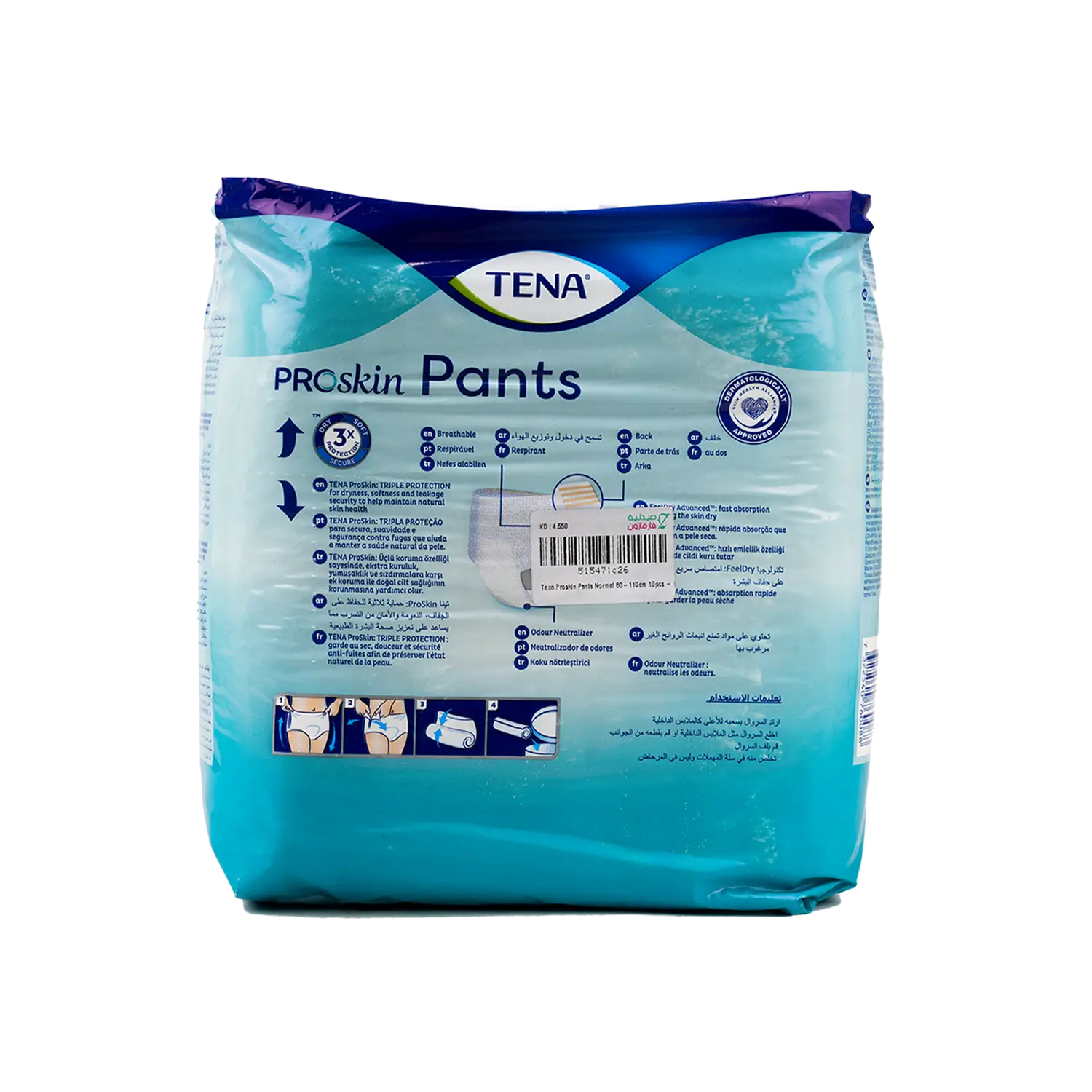 Tena Proskin Pants Normal M 80-110cm 10Pcs