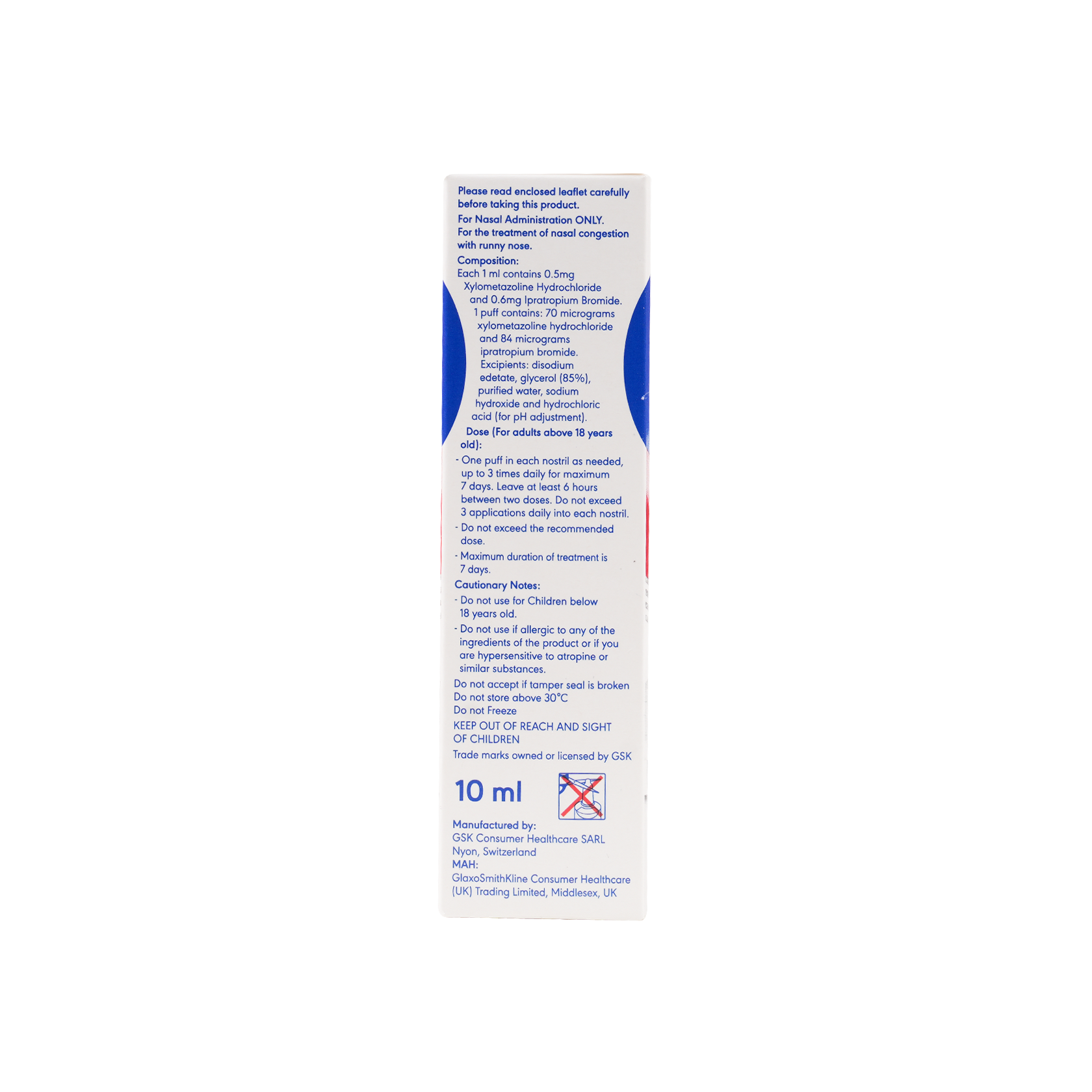 Otrivin Dual Relief 2in1 Nasal Spray 10ml