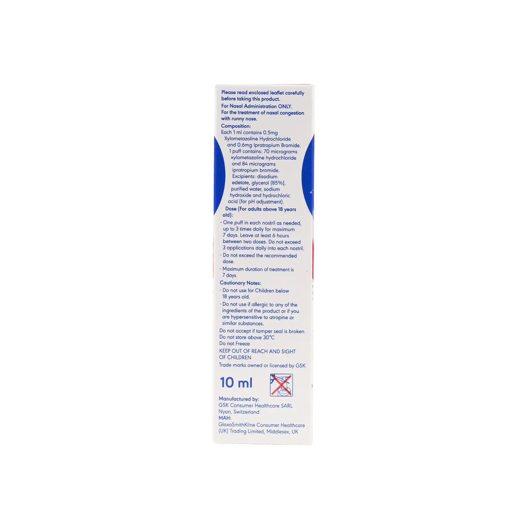Otrivin Dual Relief 2in1 Nasal Spray 10ml