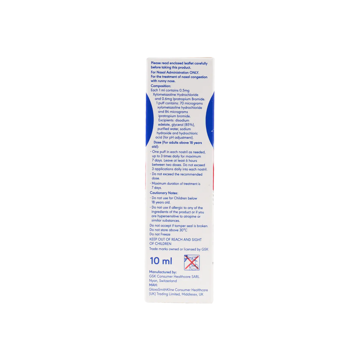 51554-Otrivin Dual Relief 2in1 Nasal Spray 10ml +1