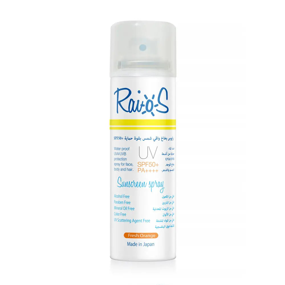 Raios Sunscreen Spray UV SPF50+ 70ml - Fresh Orange