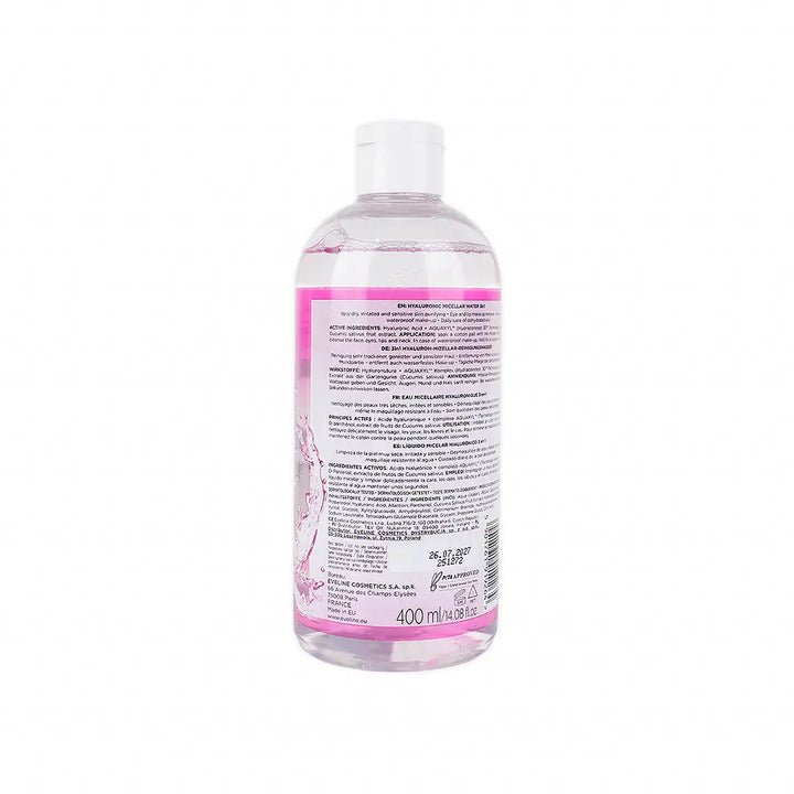 51557-Eveline Hyaluronic MIcellar Water  3in1 400ml +2