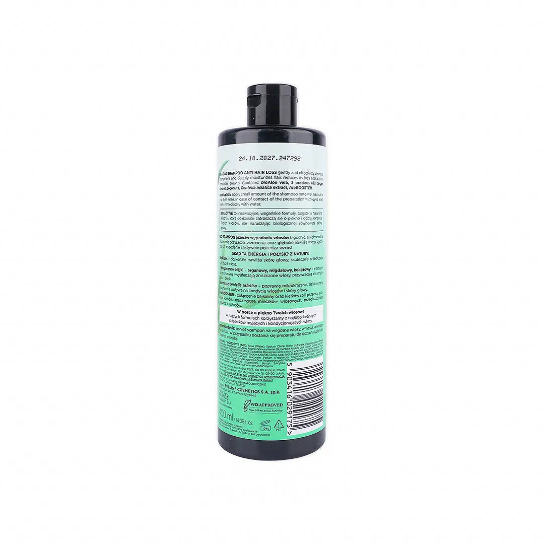 eveline bio organic anti hair loss shampoo 400ml