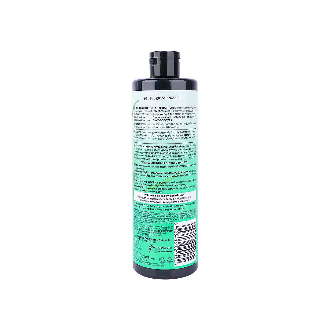 51561-Eveline Bio Organic Anti Hair Loss Conditioner 400ml +1