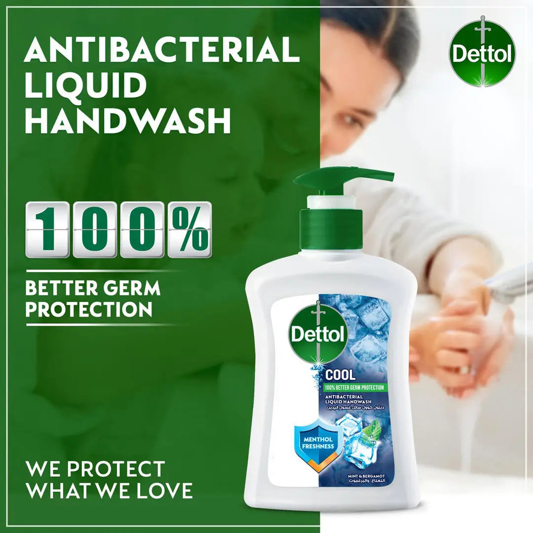 51564-Dettol Cool Hand Wash 200ml - Mint &amp; Bergamot +4
