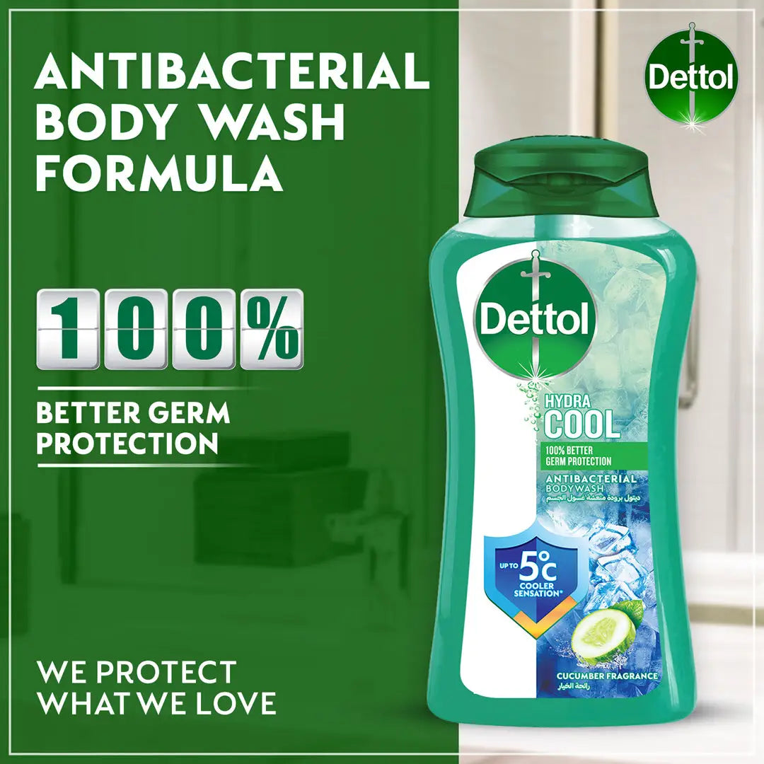 Dettol Hydra Cool Body Wash 250ml - Cucumber Fragrance