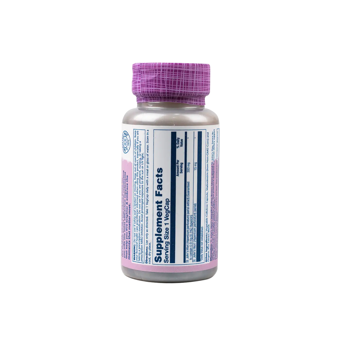 51568-Solaray St.Johns Wort 300mg 60vegcap +1
