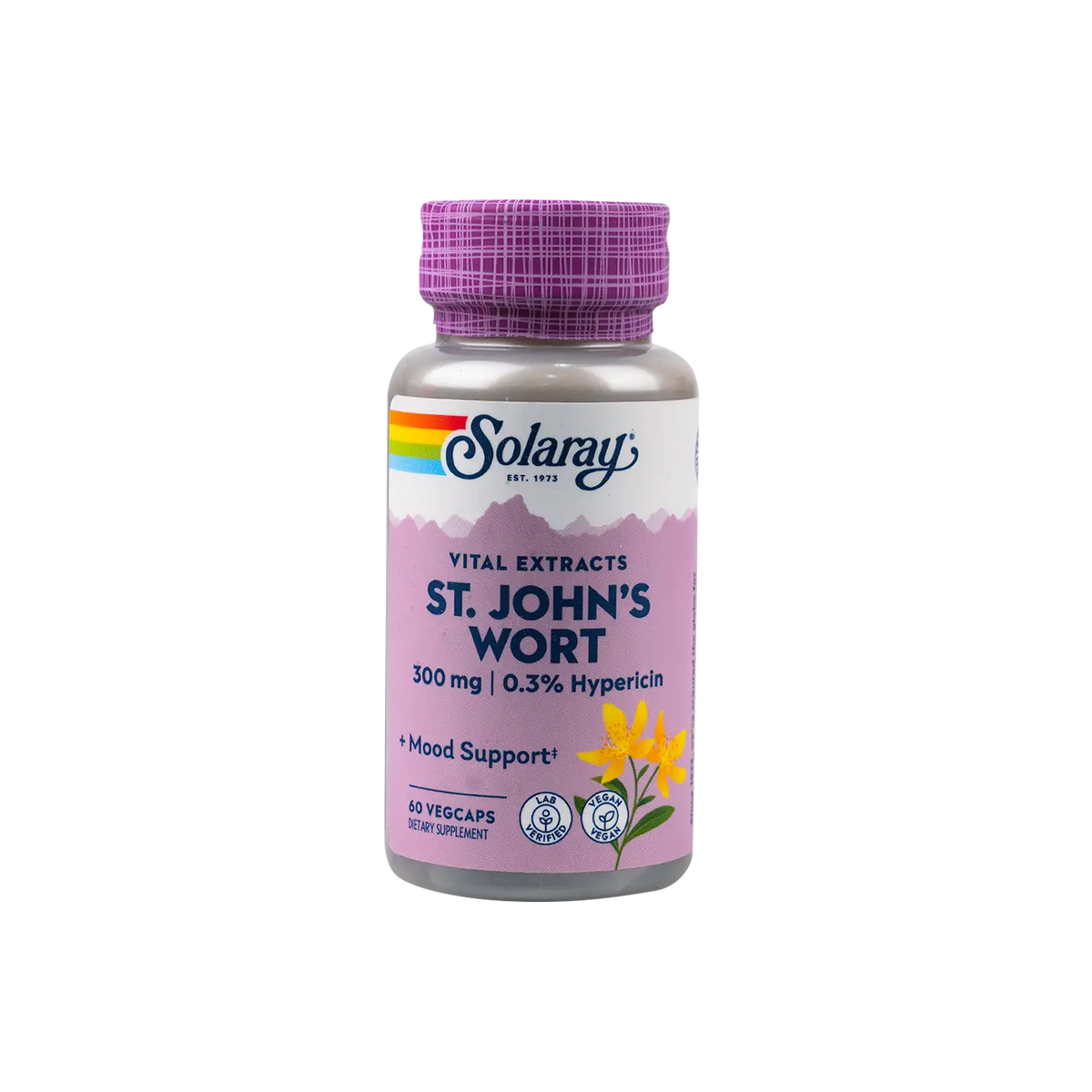 51568-Solaray St.Johns Wort 300mg 60vegcap