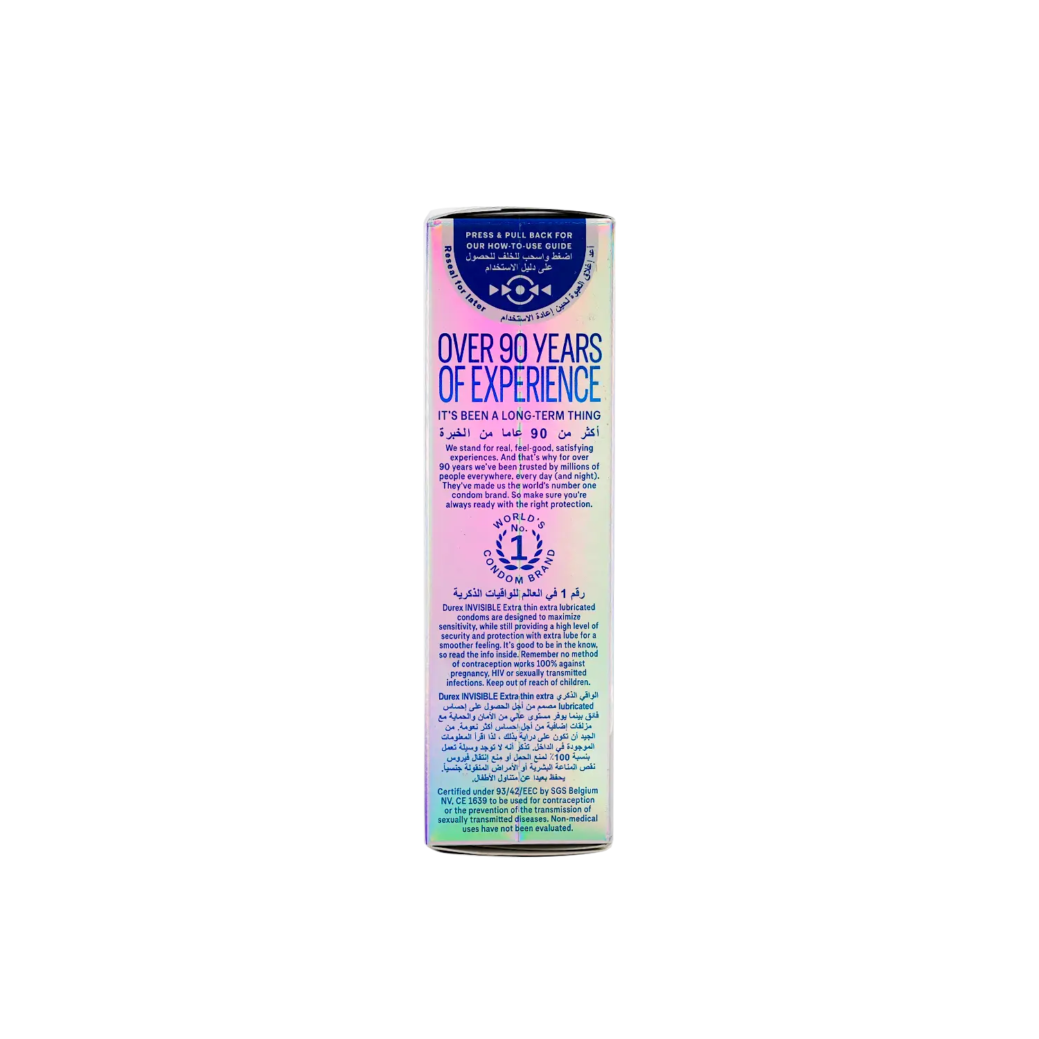 Durex Condom Invisible Extra Lubricated Extra Thin 12s