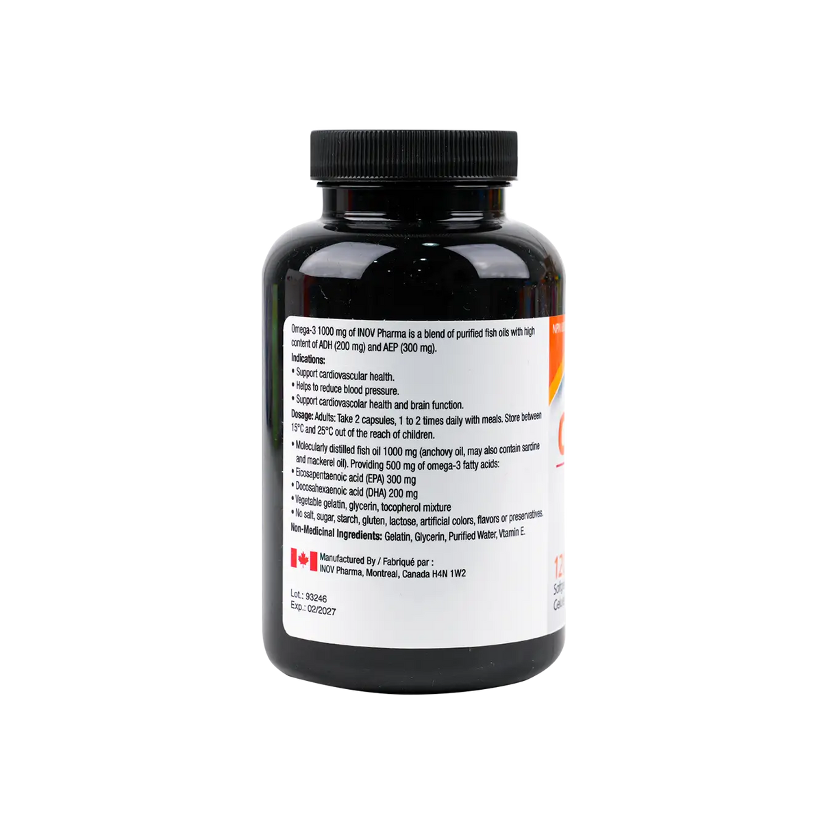 51581-Inov Pharma Omega-3 1000mg 120 Softgels +1
