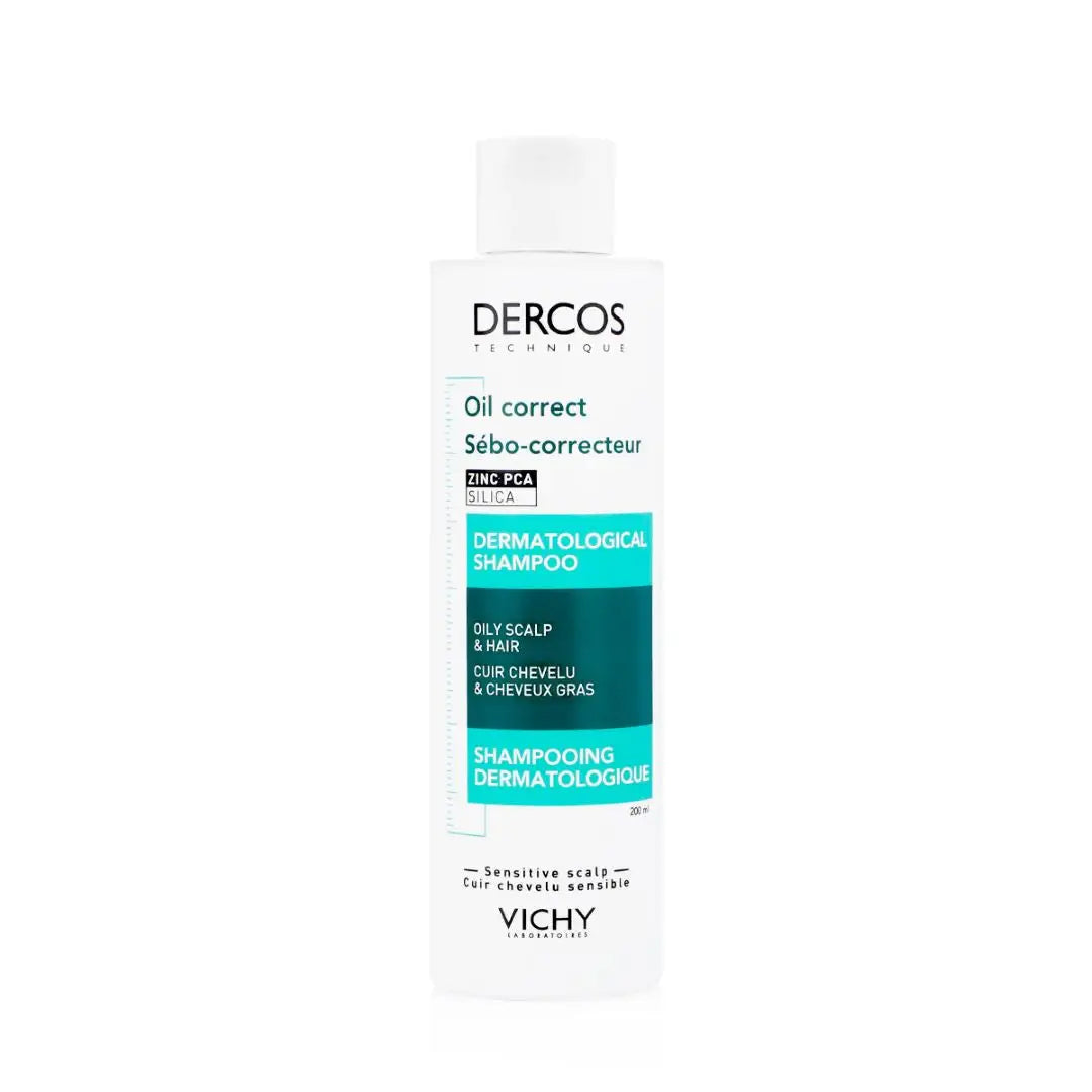 Vichy Dercos Oil Correct Oily Scalp & Hair Shampoo 200ml