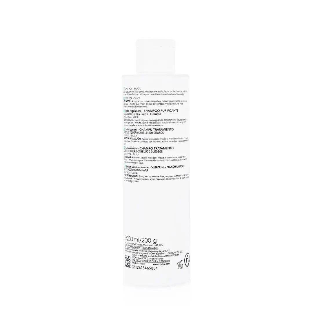 Vichy Dercos Oil Correct Oily Scalp & Hair Shampoo 200ml