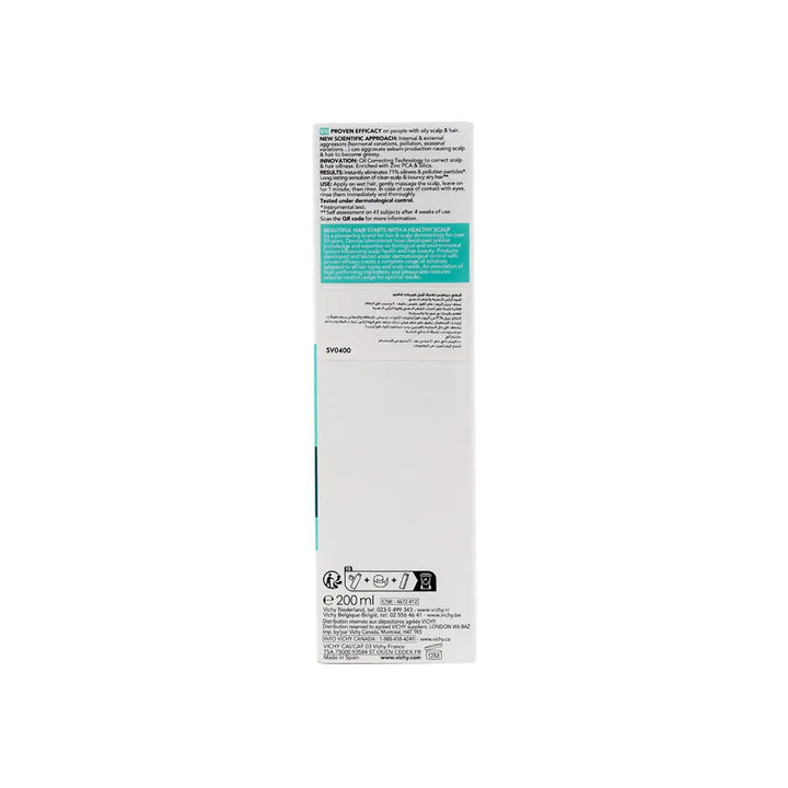 51588-Vichy Dercos Oil Correct Oily Scalp &amp; Hair Shampoo 200ml +5