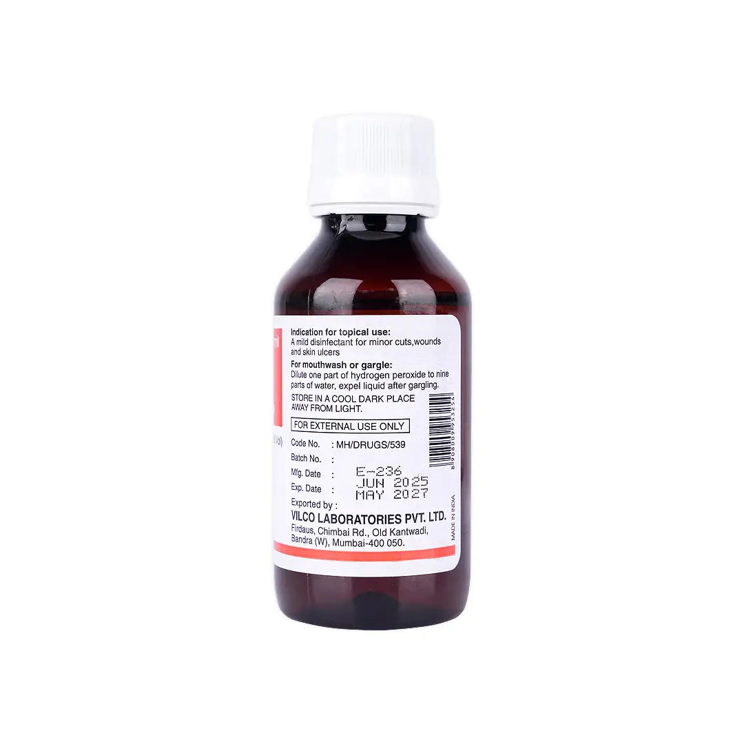 hydrogen peroxide solution bp 100ml vilcolab