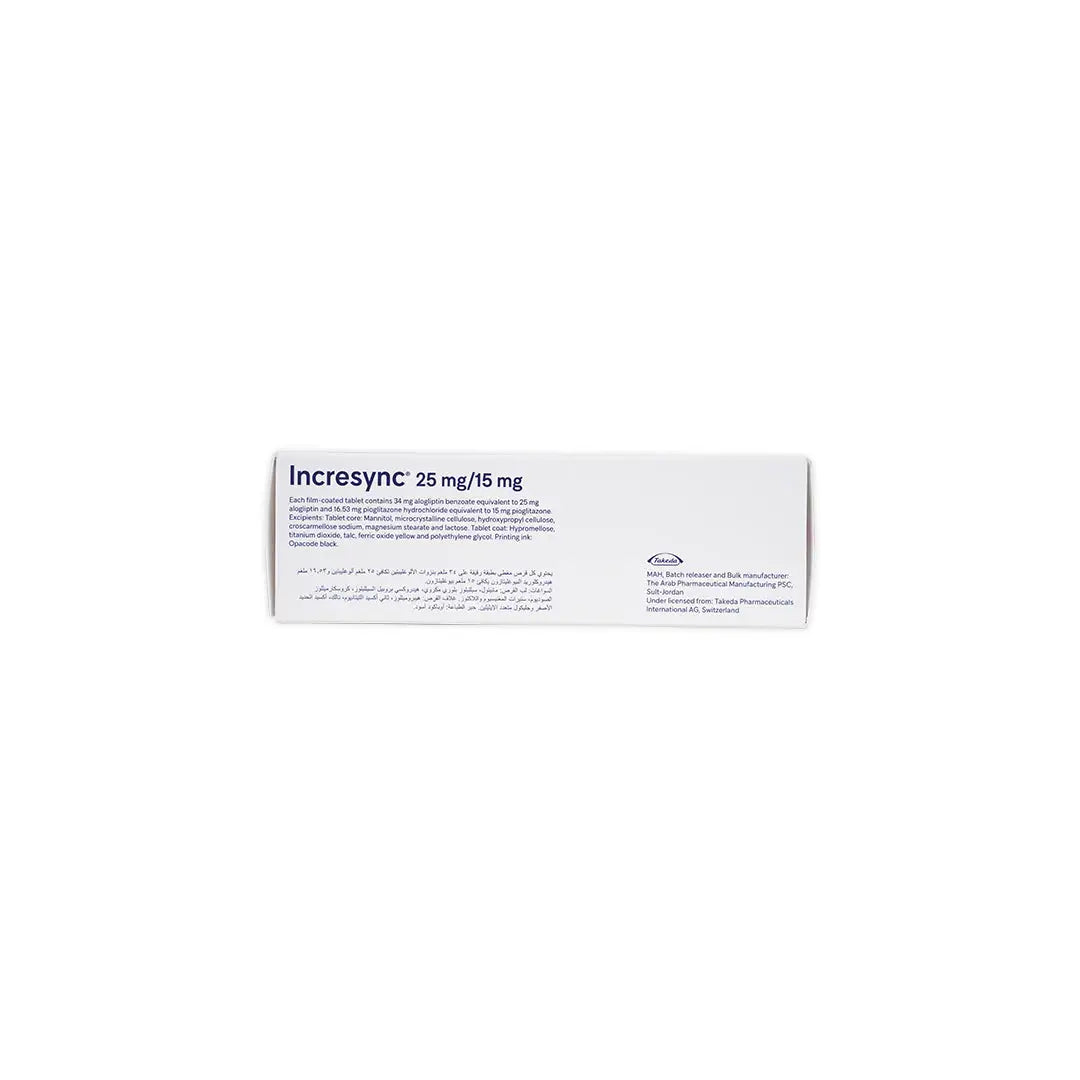 Incresync 25/15mg 28 Tablets