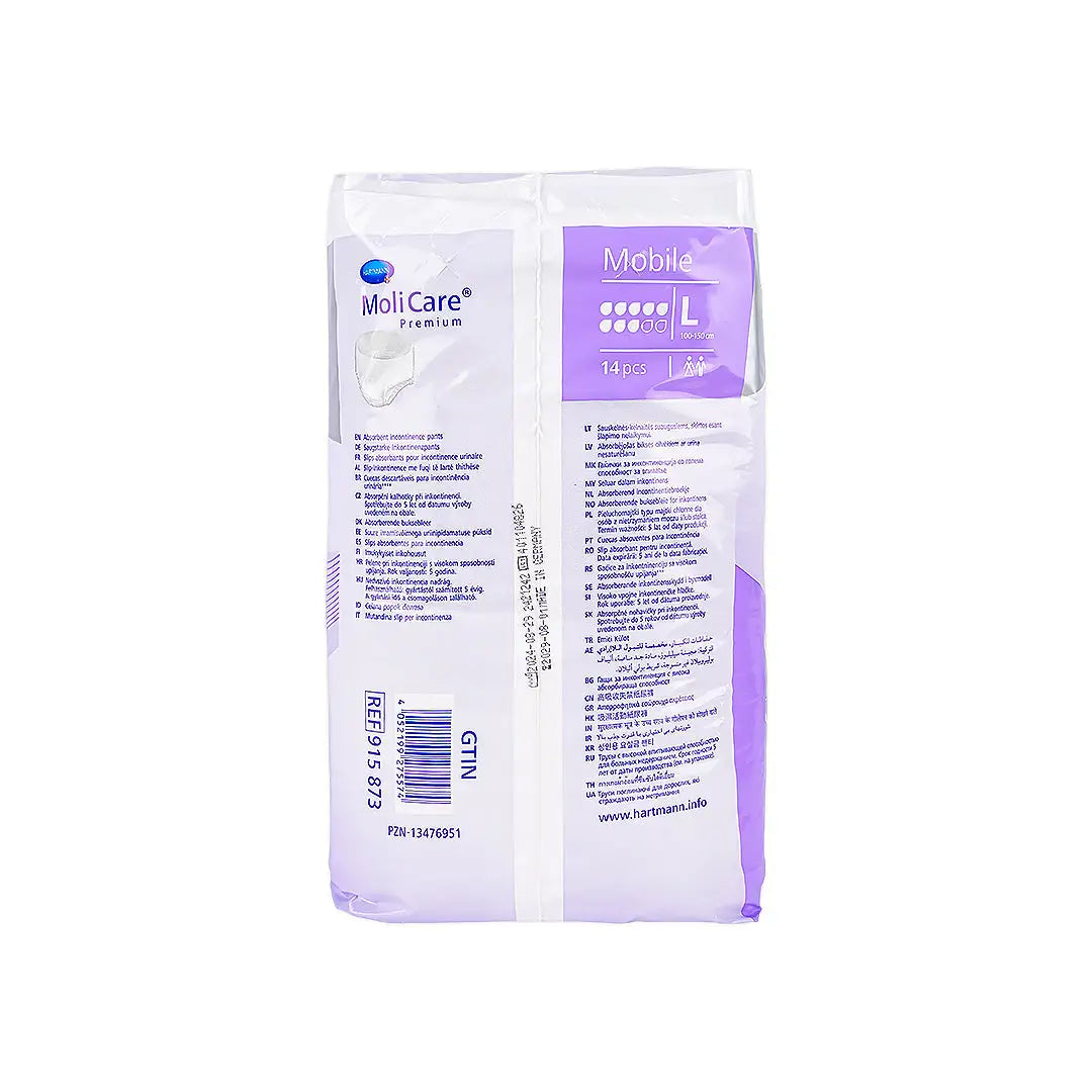 Hartmann Molicare Premium Mobile Purple 14pcs - Large